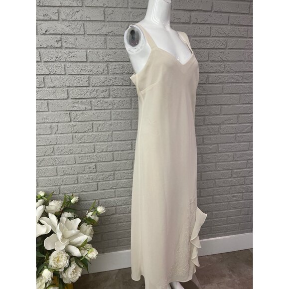 R&M Richards Women's Formal Cream Sequin Dress with Jacket Mother of the Bride 2 - Picture 8 of 13